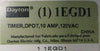 Dayton 1EGD1 Time Delay Relay 120VAC/30VDC 10A