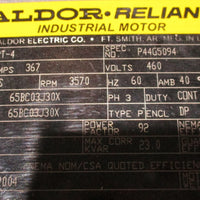 Baldor 350 HP Motor P44G5094 M25352T-4 3570 RPM 449TS Frame 460 V 350HP