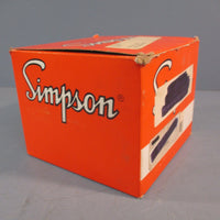 Simpson Analog Panel Meter, Black Spade Type Pointer, AC Current, 0A to 5A 01330