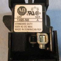 Allen Bradley 1495N8 Ser A Auxiliary Contact Standard Duty 600V AC/DC Lot of 2
