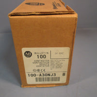 Allen-Bradley Contactor, Ser. B, 24V, 60Hz, 30A 100-A30NJ3