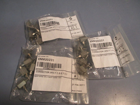 Lot of (3) MARKEM IMAJE Connector (X5)-T-1.6-2.7-2.7 ENM20231