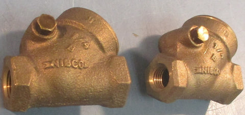 Nibco Pattern Swing Check Valve 1/4" NPT 125 SWP 200 WOG Lot of 2