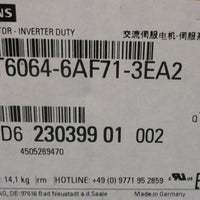 Siemens 1FT60646AF713EA2 Simotics Inverter Duty Servo Motor 9.5 Nm, 3 Ph NIB
