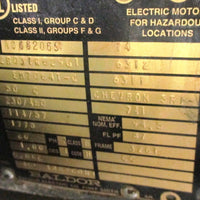 Baldor Motor 50 HP Hazardous Location 326T Frame EM7064T-C 3 Ph, 1775 RPM