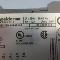 Schneider CA4KN313BW3 Control Relay Contactor 690V 50/60Hz 10A 8kV Lot of 2