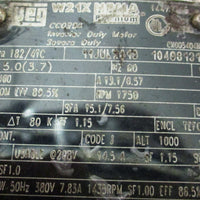 Weg W21X Severe Inverter Duty Motor 5 HP, 1750 RPM CC092A 230/460 Volt