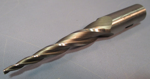 Weldon 5° Tapered End Mill: T54E5, 3/32"DIA, 3/4"SHK, HSS, 3FL, USA