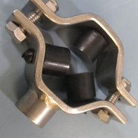 Lot of 4 VNE Corporation E24C.5 Hex Hangers w/ Bumpers for Roughly 1/2" Pipe New