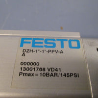 FESTO FLAT AIR CYLINDER DOUBLE ACTING DZH-1"-1"-PPV-A