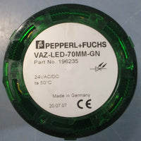 Pepperl + Fuchs VAZLED70MMGN Green Light Module 24VAC/DC 196235