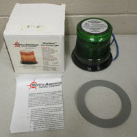 North American Signal Company LEDFLRV350P-ACG LED Warning Light Green 85-250V