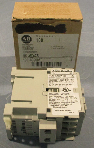 Allen Bradley 100-C09UD10 Ser A Contactor 110V50/120V60HZ 3 Pole