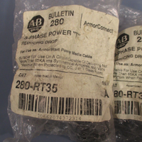 LOT OF 3 ALLEN-BRADLEY 3PHASE POWER T CONNECTOR (REDUCING DROP)  SER A 280-RT35