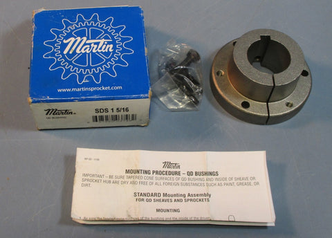 Martin SDS 1-5/16 QD Bushing 5/16 x 1/8" Keyway, 3-3/16" Flange OD NIB