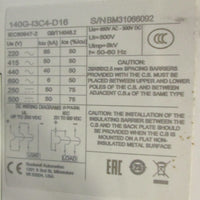 Allen Bradley 140GI3C4D16SBKA Ser A Molded Circuit Breaker 4 Pole 160A 600V
