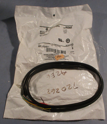 Allen Bradley 889DF8AB1 Ser B QD Cordset Bulletin 889D DC Micro 1 Meter Long