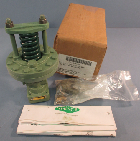 Emerson Spence P-D-C1A1MS D-Series Pilot Regulator 1/4" NPT 10-100 PSI Cast Iron