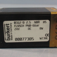 Burkert 00077385 Solenoid Valve 2.5 NBR MS FLNSCH 24V PN0-6 BAR 8W