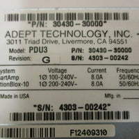 Adept Technology 3043030000 Power Distribution Unit PDU3 100240V 8A