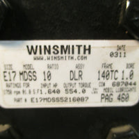 WINSMITH GEARBOX 10:1 RATIO E17MDSS 7.5 DLR 140TC 1.00 Part# E17MDSS52160B7