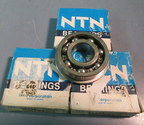 NTN Single Row Ball Bearing Lot of Three 6203NRC3