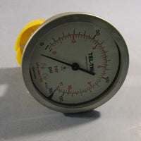 TelTru Thermometer Commercial Pressure Gauge 0160 PSI Analog Dial