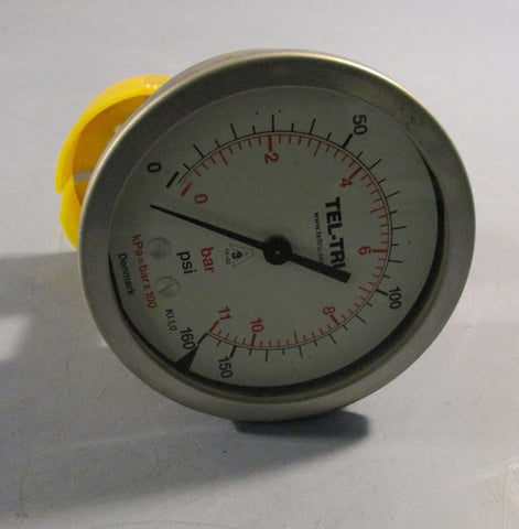 TelTru Thermometer Commercial Pressure Gauge 0160 PSI Analog Dial
