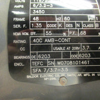 Peerless Electric PW9 High Pressure Radial Blower Class 1 3500 rpm Baldor Motor