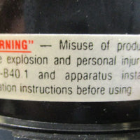 Span 021380T Liquid Filled Pressure Gauge 015PSI E.P.D.M. KEMX/SUBZ11