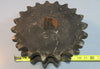 Tsubaki D140B19F 2-1/2 Double Row Keyed 2-1/2" Bore to Size Sprocket Used