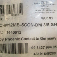 Phoenix Contact 1440012 Stainless Steel Connector SACCM12MS5CONDM 3/5 SH VA