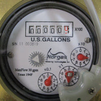 Norgas MultiMag 3/4" Brass Flowmeter 30gpm Max 194 Deg F Max