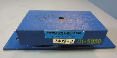 Vibration Eliminator Co. Neoprene Isolator Model 240S-3 1100 lb Rated Load NWOB