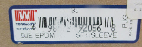 TB Woods 9JE EPDM Sure Flex Plus Rubber Sleeve Coupling Size 9J