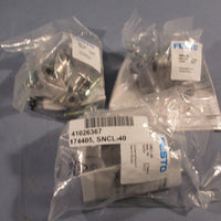 LOT OF (3) FESTO SWIVEL CLEVIS FLANGES EARRING MOUNTING SNCL40 / 174405