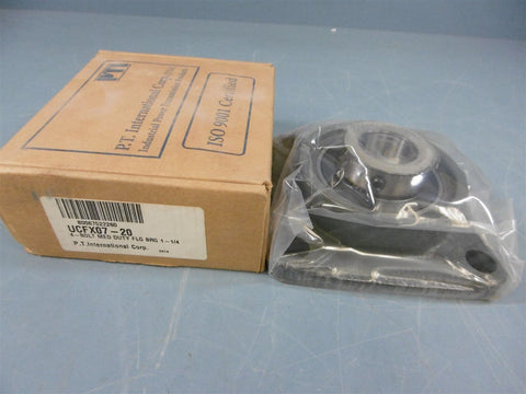 NIB UCFX07-20 PTI ISO 9001 4 Bolt Flange Block Mounted Bearing