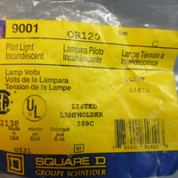 Square D OG120 Ser. C Pilot Light Incandescent RED 120V