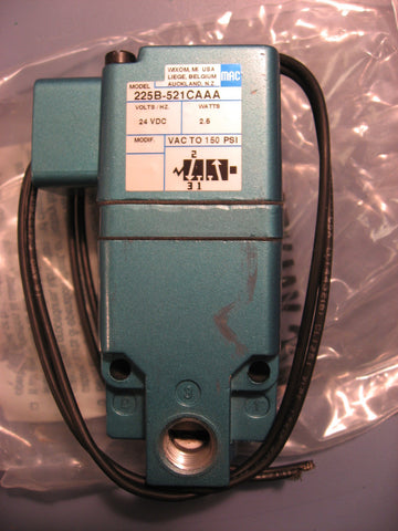 MAC Valves Solenoid Valve 225B521CAAA NIB