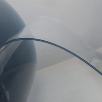 80+ Ft Vinyl Plastic Freezer / Dock Clear Smooth Door Strip 8" Wide 0.08" Thick