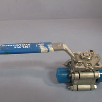 Inline 1/2" Full Port CF3M Sanitary Ball Valve, TFM Seat/Seal, 316L Trim 337F