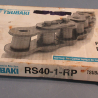 Tsubaki RS40-1-RP Roller Chain 240 Links 10 Ft #40 Chain Size 1/2" Pitch Riveted