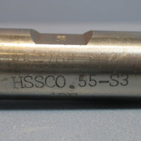 Strasmann 5/8" 85708 PQ80 HSSCO 55S3 BF 4 FLT Pro CNC Resharp Rough End Mill