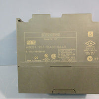 SIEMENS 6ES73071BA000AA0 POWER SUPPLY, AC230V/120V 5060Hz 0.52A/0.9A DC24V/2A