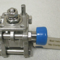 SPX Waukesha Cherry Burrell 2-Way Ball Valve 1/2" CF8M 1000 WOG