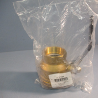 Grainger 1PYZ5 2" F x F Exhaust Brass Ball Valve 200 PSI, Hand Operated