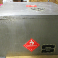 Flammable Hazardous Liquid Tank 25" 25" x15" Approx 40 Gallon Capacity w/ Hoses