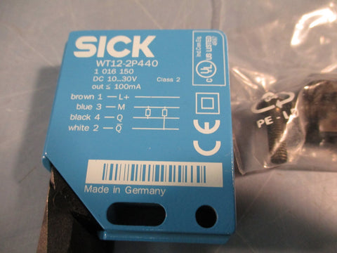 SICK WT12-2P440, 1016150 Photoelectric Proximity Sensor Range 35 to 100 mm DC