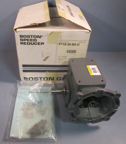 BOSTON GEAR GEAR REDUCER 20:1 C Face .97hp 590 Torque F718-20-B5-G