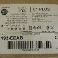 Allen Bradley 193-EEAB Ser C Overload Relay Maunal/ Manual Auto Reset 0.1-0.5 A